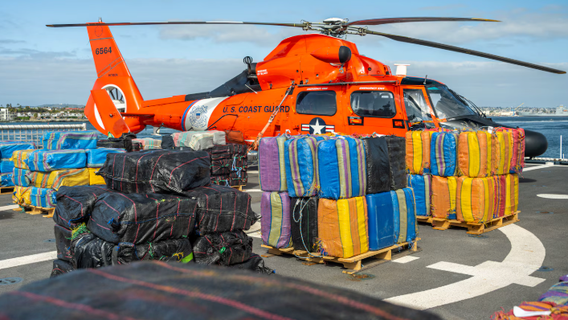 Coast Guard offloads nearly 19,000 pounds of cocaine in San Diego bust